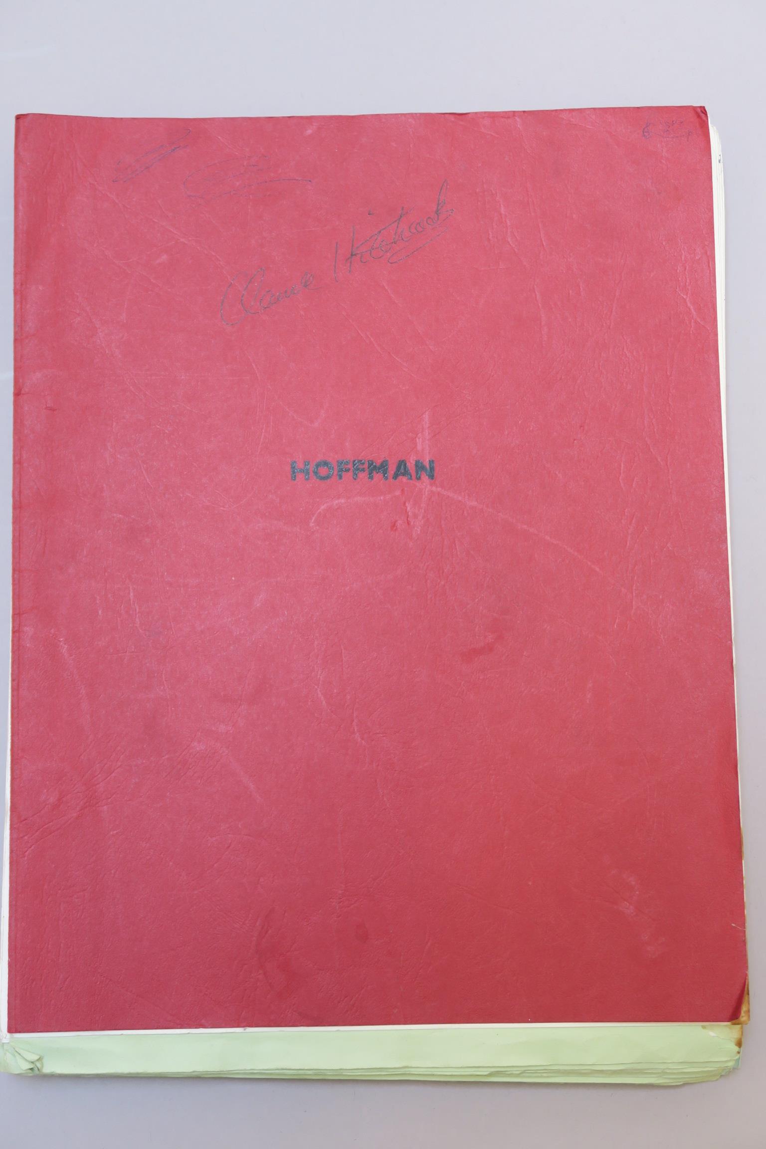 Hoffman final screenplay dated September 1969 by Ernest Gebler directed by Alvin Rakoff Longstone