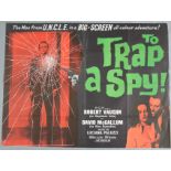 To Trap a Spy! (1964) original British Quad film poster from the Man from U.N.C.L.E. series starring