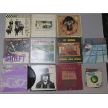 Various LPs and singles including Captain Beefheart SLS50208, double album K 84006, Skids, John