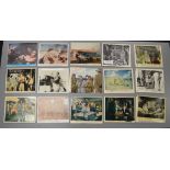 Collection of lobby cards mainly war genre including Across the Bridge, Arms and the Girl, D Day the