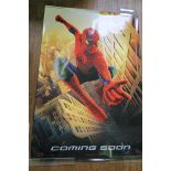 Spider-man (2002) teaser large rolled double-sided film poster "Coming Soon" with Marvel's Spider-