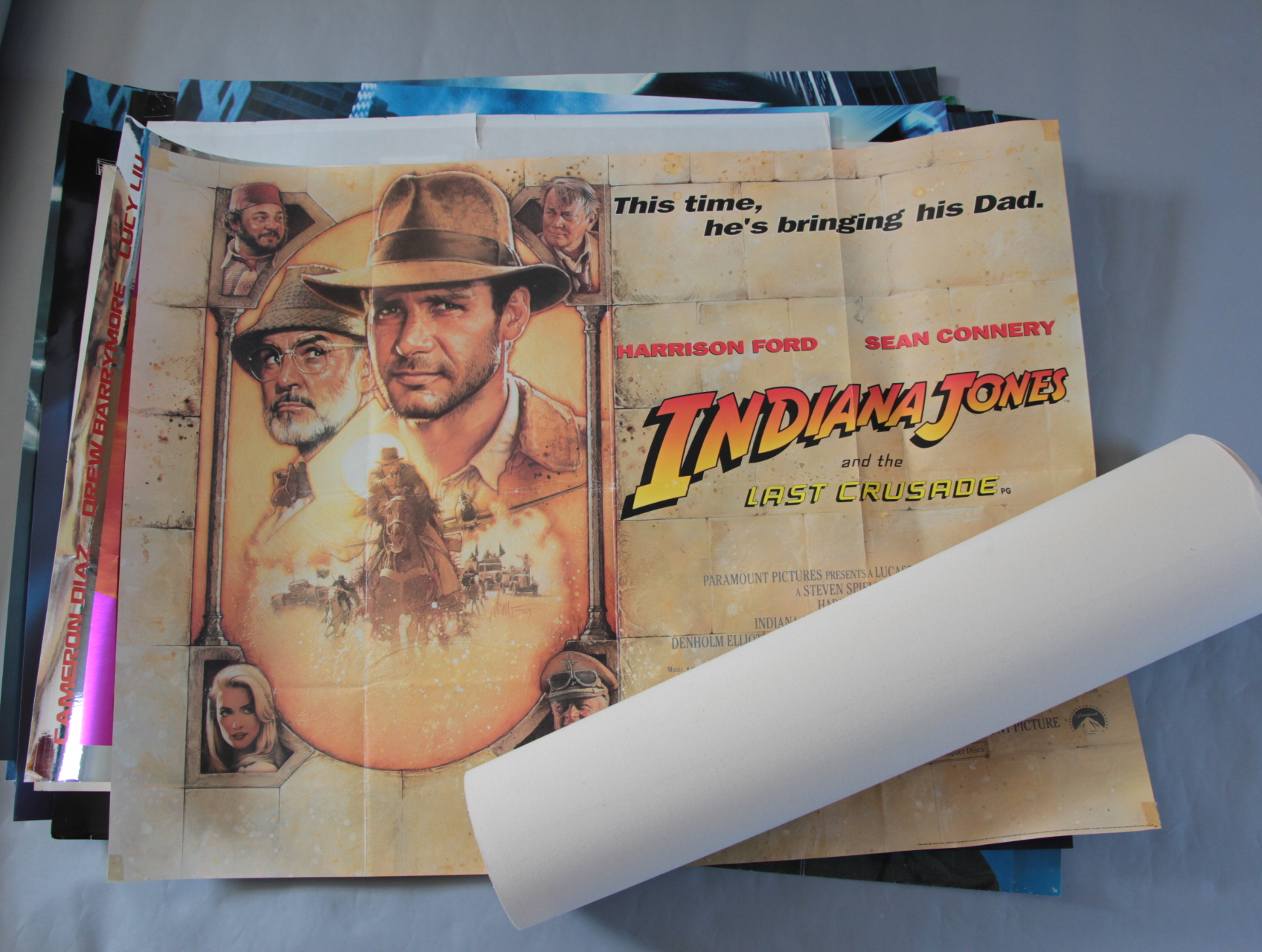 Various cinema posters (most UK Quads) including a Quad for Indiana Jones and the Last Crusade,