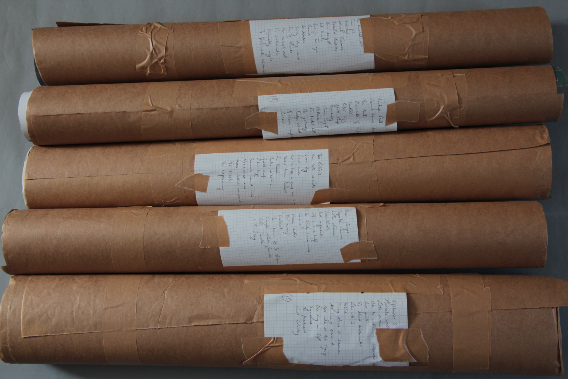 Approximately 75 modern film posters in 5 rolls some are rolled and some are folded, titles are