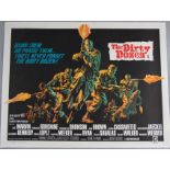 The Dirty Dozen (1967) style B original British Quad film poster on linen with cool X certificate