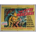 The Time Machine (1960) original British quad film poster based on the novel by H.G. Wells and