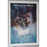 Star Wars The Empire Strikes Back linen backed studio style 1980 US one sheet film poster with "Gone