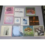 Various vinyl records including Carole King Tapestry EPC 82308, Commodores greatest Hits STML 12010,