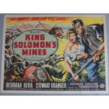 Larger collection of 19 British Quad film posters to include - "King Solomon's Mines" st. Deborah