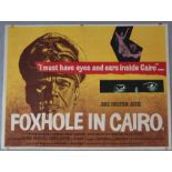 Three British Quads - "Foxhole in Cairo" (tape marks) starring James Robertson Justice, "Sea of