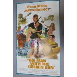 The Man with the Golden Gun (1974) original US one sheet film poster starring Roger Moore as James