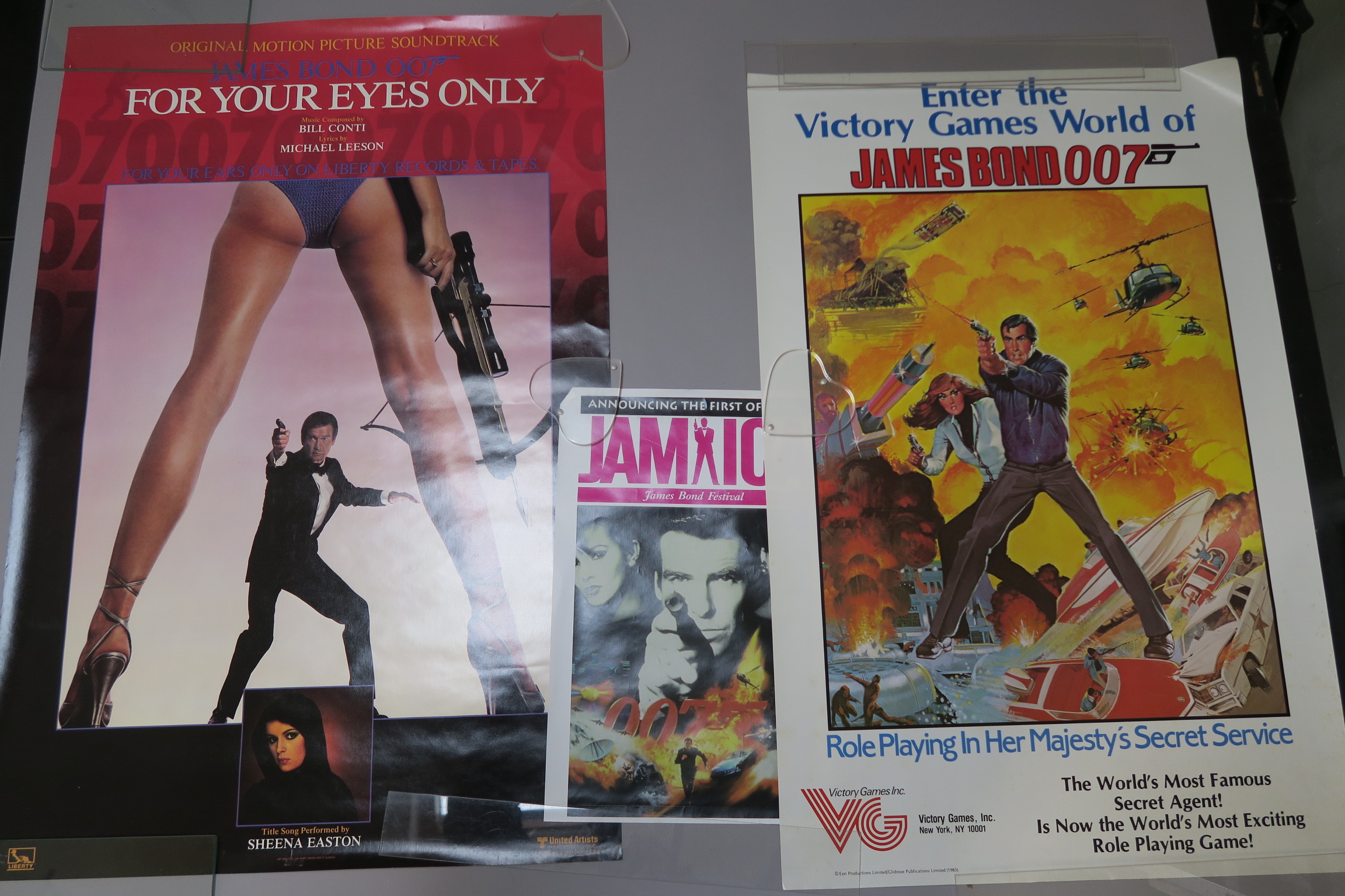 James Bond promotional posters including Schweppes Licence to Kill competition video poster - Image 2 of 3