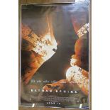 Batman Begins three different film posters in rolled condition for the teaser June 16 featuring