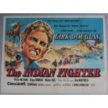 Fifteen British Quad film posters - "The Indian Fighter" st. Kirk Douglas, "Westbound" st.