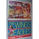 John Wayne two British Quads - "The Wings of Eagles" (1957) starring John Wayne and from director