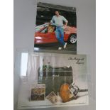 Tom Selleck and Jim Marshall signed posters, hand signed in black felt pen "To Cars of the Stars "