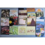 Collection of LP vinyl records including Fleetwood Mac Kiln House, Genesis Nursery Cryme, Trick of