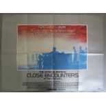 A collection of sixty folded British quad film posters including Close Encounters of the Third Kind,