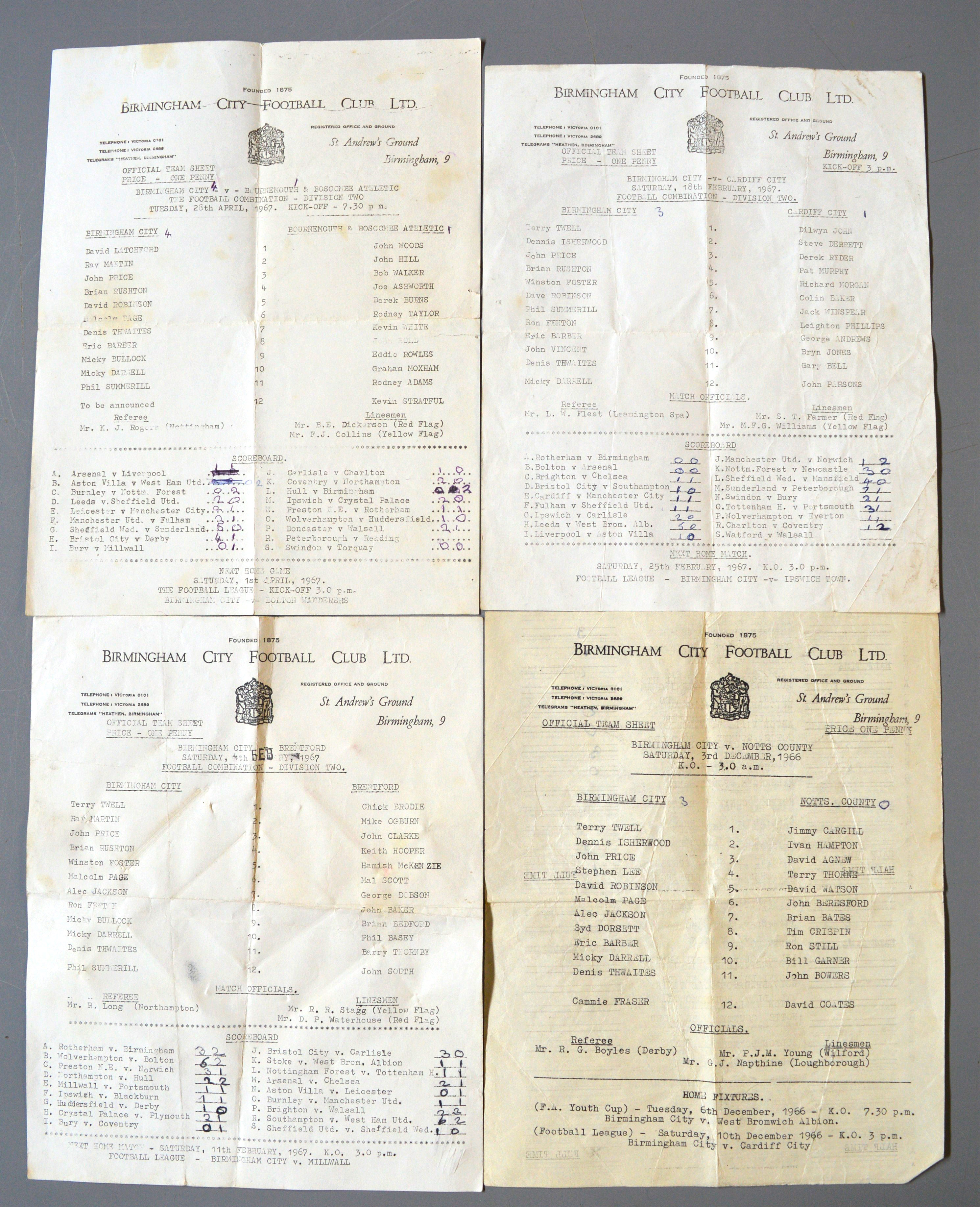 A collection of Birmingham City football programmes, approximately 82 between September 1967 and - Image 10 of 10