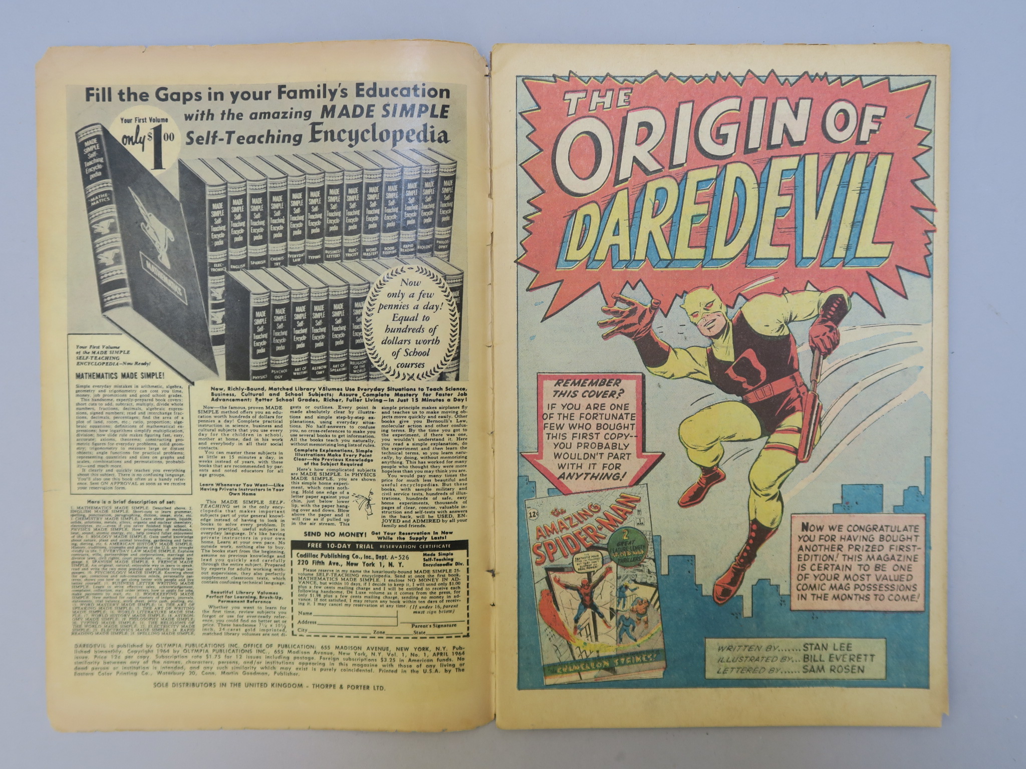 Daredevil #1 (April 1964) Marvel comic featuring the first appearance and origin of Daredevil - Image 3 of 5