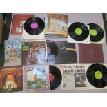 Collection of 15 LPs including Jethro Tull Living in the Past CJT 12, Thick as a Brick CHR 1003,