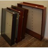 4 display cabinets which all come with glass shelves with the largest measuring approximately H 84cm