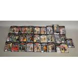 28 Star Wars carded figures, 4 of which are on reproduction cards, which includes; Jawa, Yoda,