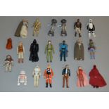 20 Star Wars loose figures which includes; Jawa, Darth Vader, Leia Bespin, CP30, Boba Fett etc (