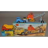 2 boxed Corgi Toys both based on Bedford TK vehicles, 494 Bedford Tipper and Gift Set 27 Machinery