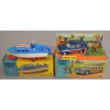 2 boxed Corgi Toys 440 Ford Consul Cortina Super Estate Car G+/VG in G+ outer box and plinth with