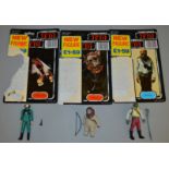 3 Star Wars last 17 figures Barada, A-Wing Pilot and Warok by Palitoy. Figures come with original