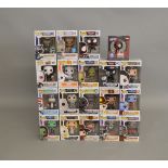 19 boxed Funko Pop figures, which includes; Saw, Nightmare before Christmas, Walking Dead, Guardians