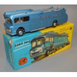 A boxed Corgi 1126 Ecurie Ecosse Car Transporter, metallic light blue version with red lettering,