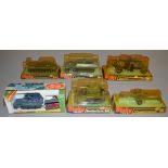 6 boxed Military Vehicle models  including 5 by Dinky - 622 Bren Gun Carrier, 625 Anti Tank Gun, 656