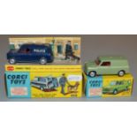 2 Corgi Toys diecast models, 450 Austin Mini Van, VG boxed, together with 448 BMC Mini Van '