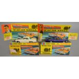 2 boxed Corgi Toys, different versions of the 497 Man from Uncle Oldsmobile 'Thrushbuster', in