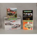 3 boxed Scalextric slot cars - 'C2980A 1959 Morris Mini Minor, C3270A MGB and C3269A Lotus Renault