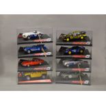 8 boxed Ninco slot cars, which includes; #50636 Corvette, 50647 Austin Healey  etc (8)