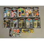 11 Star Wars carded figures which includes; Darth Vader Prototype Edition, Chewbacca, Darth Vader