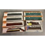 Ex-Shop Stock N gauge Arnold x8 includes coaches, locomotives and rolling stock; #82354, #82414 #