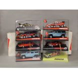 8 boxed Ninco slot cars, which includes; #50469 Ford Focus WRC, #50650 Porsche 356 etc (8)