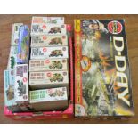 13 Military related Model Kits by Airfix, which includes; #10300, #08662 unchecked for