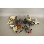 12 Star Wars vintage vehicles by Kenner which includes; Millenium Falcon, Darth Vader's Tie Fighter,