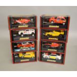 8 boxed Scalextric slot cars, which includes; #C.456 Ford Cosworth, C.2003 Lamborghini Diablo etc (