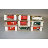 9 vintage Airfix Motor Racing model boxes containing a mixture of complete and partially complete