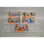 5 boxed vintage 1960's Scalextric slot car models including C4 Electra, C36 Honda and C1 Alpine