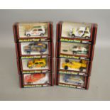 8 boxed Scalextric slot cars, which includes; #C.303 Austin Metro, C.332 Maestro etc (8)