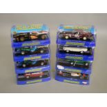 8 boxed Scalextric slot cars, which includes; #C3424 Ford Mustang, #C2817 Honda F1 etc (8)