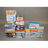 24 boxed plastic model Aircraft kits by Novo, MPM, AZmodels and others, predominantly in 1:72 scale,