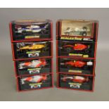 8 boxed slot car F1 models by Scalextric including; Ferrari 643 #C319, McLaren F1 #C.2004 etc. (8).