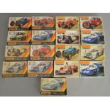 17 Car related Model Kits by Matchbox in 1/32nd scale including nine from the 'Classique' range,